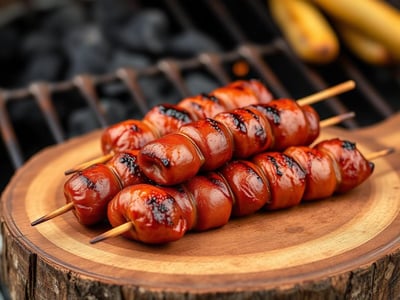 Espetinho de Linguiça